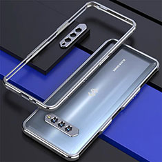 Funda Bumper Lujo Marco de Aluminio Carcasa para Xiaomi Black Shark 4S 5G Plata