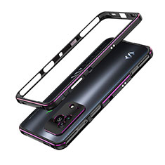 Funda Bumper Lujo Marco de Aluminio Carcasa para Xiaomi Black Shark 5 5G Morado