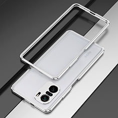 Funda Bumper Lujo Marco de Aluminio Carcasa para Xiaomi Mi 11X 5G Plata