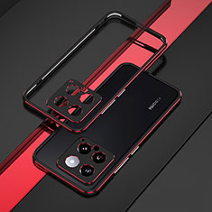 Funda Bumper Lujo Marco de Aluminio Carcasa para Xiaomi Mi 14 5G Rojo