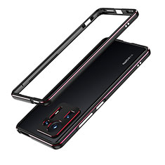 Funda Bumper Lujo Marco de Aluminio Carcasa para Xiaomi Mi Mix 4 5G Rojo y Negro