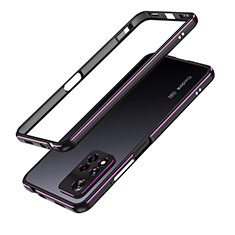 Funda Bumper Lujo Marco de Aluminio Carcasa para Xiaomi Poco X4 NFC Morado