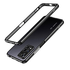 Funda Bumper Lujo Marco de Aluminio Carcasa para Xiaomi Redmi Note 11 Pro+ Plus 5G Negro