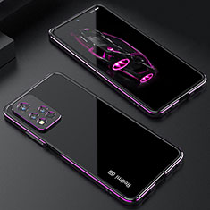 Funda Bumper Lujo Marco de Aluminio Carcasa S01 para Xiaomi Redmi Note 11 Pro+ Plus 5G Morado