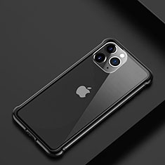 Funda Bumper Lujo Marco de Aluminio Carcasa T01 para Apple iPhone 11 Pro Max Negro