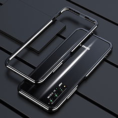 Funda Bumper Lujo Marco de Aluminio Carcasa T01 para Huawei Honor 20S Negro