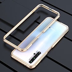 Funda Bumper Lujo Marco de Aluminio Carcasa T01 para Huawei Honor 20S Oro