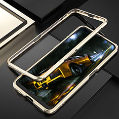 Funda Bumper Lujo Marco de Aluminio Carcasa T01 para Realme X50 Pro 5G Oro