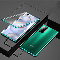 Funda Bumper Lujo Marco de Aluminio Espejo 360 Grados Carcasa M01 para Huawei Honor 30 Pro+ Plus Verde