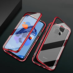 Funda Bumper Lujo Marco de Aluminio Espejo 360 Grados Carcasa M01 para Huawei Nova 5i Pro Rojo