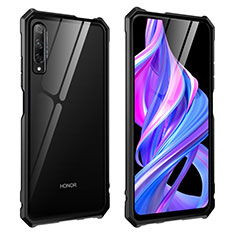 Funda Bumper Lujo Marco de Aluminio Espejo 360 Grados Carcasa M01 para Huawei P Smart Pro (2019) Negro