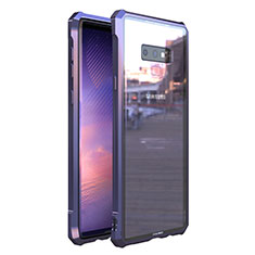 Funda Bumper Lujo Marco de Aluminio Espejo 360 Grados Carcasa M01 para Samsung Galaxy Note 9 Morado