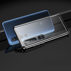 Funda Bumper Lujo Marco de Aluminio Espejo 360 Grados Carcasa M03 para Xiaomi Mi 10 Pro Negro