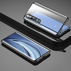 Funda Bumper Lujo Marco de Aluminio Espejo 360 Grados Carcasa M04 para Xiaomi Mi 10 Pro Negro