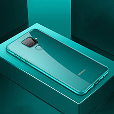Funda Bumper Lujo Marco de Aluminio Espejo 360 Grados Carcasa M06 para Huawei Nova 5i Pro Verde