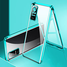 Funda Bumper Lujo Marco de Aluminio Espejo 360 Grados Carcasa P01 para Xiaomi Civi 1S 5G Verde