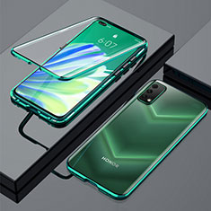 Funda Bumper Lujo Marco de Aluminio Espejo 360 Grados Carcasa para Huawei Honor V30 5G Verde