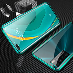 Funda Bumper Lujo Marco de Aluminio Espejo 360 Grados Carcasa para Huawei Nova 7 Pro 5G Verde