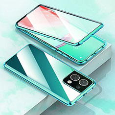 Funda Bumper Lujo Marco de Aluminio Espejo 360 Grados Carcasa para OnePlus Nord 3 5G Verde