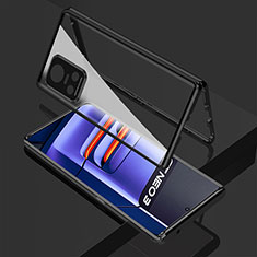 Funda Bumper Lujo Marco de Aluminio Espejo 360 Grados Carcasa para Realme GT Neo3 5G Negro