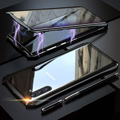 Funda Bumper Lujo Marco de Aluminio Espejo 360 Grados Carcasa para Samsung Galaxy Note 10 Negro