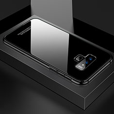 Funda Bumper Lujo Marco de Aluminio Espejo 360 Grados Carcasa para Samsung Galaxy Note 9 Negro
