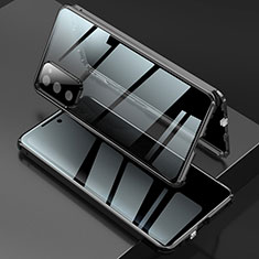 Funda Bumper Lujo Marco de Aluminio Espejo 360 Grados Carcasa para Samsung Galaxy S20 FE 5G Negro