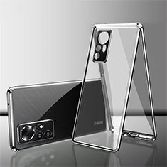 Funda Bumper Lujo Marco de Aluminio Espejo 360 Grados Carcasa para Xiaomi Mi 12S 5G Plata