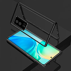 Funda Bumper Lujo Marco de Aluminio Espejo 360 Grados Carcasa para Xiaomi Redmi K60 Pro 5G Negro