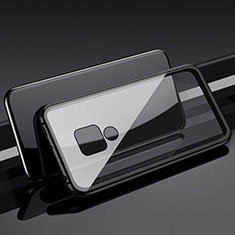 Funda Bumper Lujo Marco de Aluminio Espejo 360 Grados Carcasa T01 para Huawei Mate 20 Negro