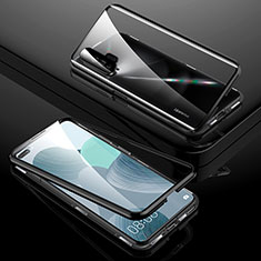 Funda Bumper Lujo Marco de Aluminio Espejo 360 Grados Carcasa T01 para Huawei Nova 6 5G Negro