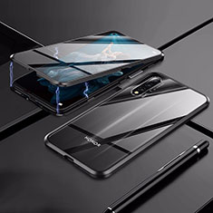 Funda Bumper Lujo Marco de Aluminio Espejo 360 Grados Carcasa T02 para Huawei Honor 20S Negro