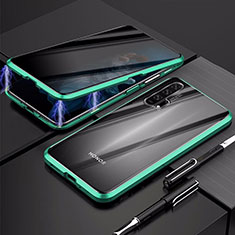 Funda Bumper Lujo Marco de Aluminio Espejo 360 Grados Carcasa T02 para Huawei Honor 20S Verde