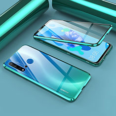 Funda Bumper Lujo Marco de Aluminio Espejo 360 Grados Carcasa T02 para Huawei P20 Lite (2019) Cian