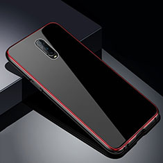 Funda Bumper Lujo Marco de Aluminio Espejo 360 Grados Carcasa T02 para Oppo R17 Pro Rojo