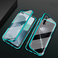 Funda Bumper Lujo Marco de Aluminio Espejo 360 Grados Carcasa T03 para Huawei Nova 6 5G Cian