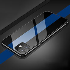 Funda Bumper Lujo Marco de Aluminio Espejo 360 Grados Carcasa T04 para Apple iPhone 11 Azul