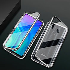 Funda Bumper Lujo Marco de Aluminio Espejo 360 Grados Carcasa T04 para Huawei Honor 20i Plata