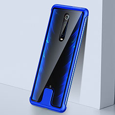 Funda Bumper Lujo Marco de Aluminio Espejo 360 Grados Carcasa T05 para Xiaomi Mi 9T Pro Azul