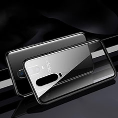 Funda Bumper Lujo Marco de Aluminio Espejo 360 Grados Carcasa T06 para Oppo R17 Pro Negro