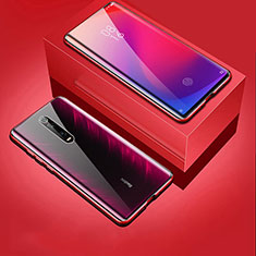 Funda Bumper Lujo Marco de Aluminio Espejo 360 Grados Carcasa T06 para Xiaomi Redmi K20 Pro Rojo