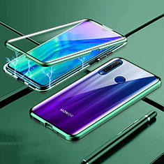 Funda Bumper Lujo Marco de Aluminio Espejo 360 Grados Carcasa T07 para Huawei Honor 10i Verde