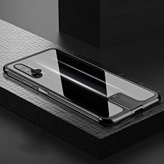 Funda Bumper Lujo Marco de Aluminio Espejo 360 Grados Carcasa T07 para Huawei Honor 20S Negro