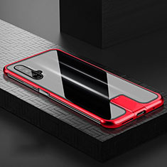 Funda Bumper Lujo Marco de Aluminio Espejo 360 Grados Carcasa T07 para Huawei Honor 20S Rojo