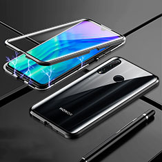 Funda Bumper Lujo Marco de Aluminio Espejo 360 Grados Carcasa T07 para Huawei P Smart+ Plus (2019) Negro