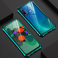 Funda Bumper Lujo Marco de Aluminio Espejo 360 Grados Carcasa T07 para Huawei P20 Lite (2019) Verde