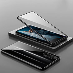 Funda Bumper Lujo Marco de Aluminio Espejo 360 Grados Carcasa T10 para Huawei Nova 5T Negro