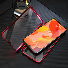 Funda Bumper Lujo Marco de Aluminio Espejo 360 Grados Carcasa T11 para Huawei Nova 5 Rojo