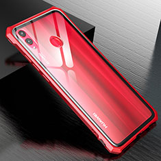 Funda Bumper Lujo Marco de Aluminio Espejo Carcasa M01 para Huawei Honor V10 Lite Rojo