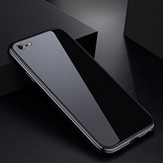Funda Bumper Lujo Marco de Aluminio Espejo Carcasa para Apple iPhone 6S Negro
